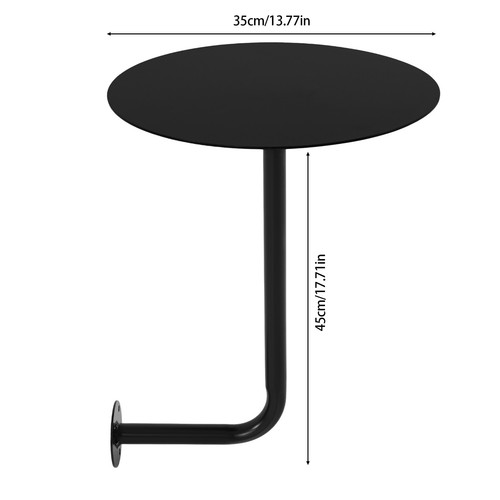 Round pub table black - black, bar
