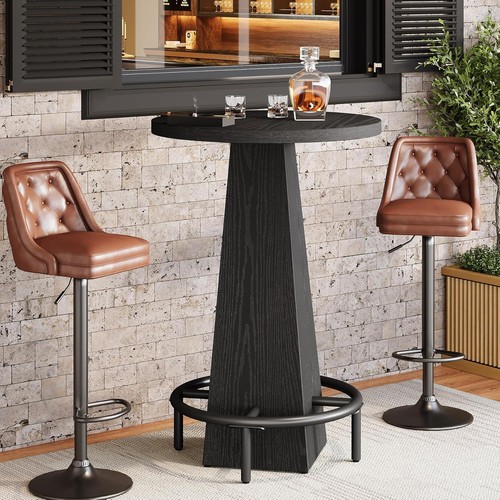 Black bar table high - 37.4",