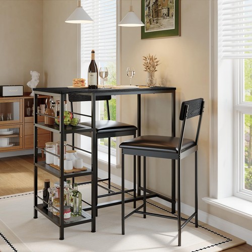 Piece bar table and stools - 3,